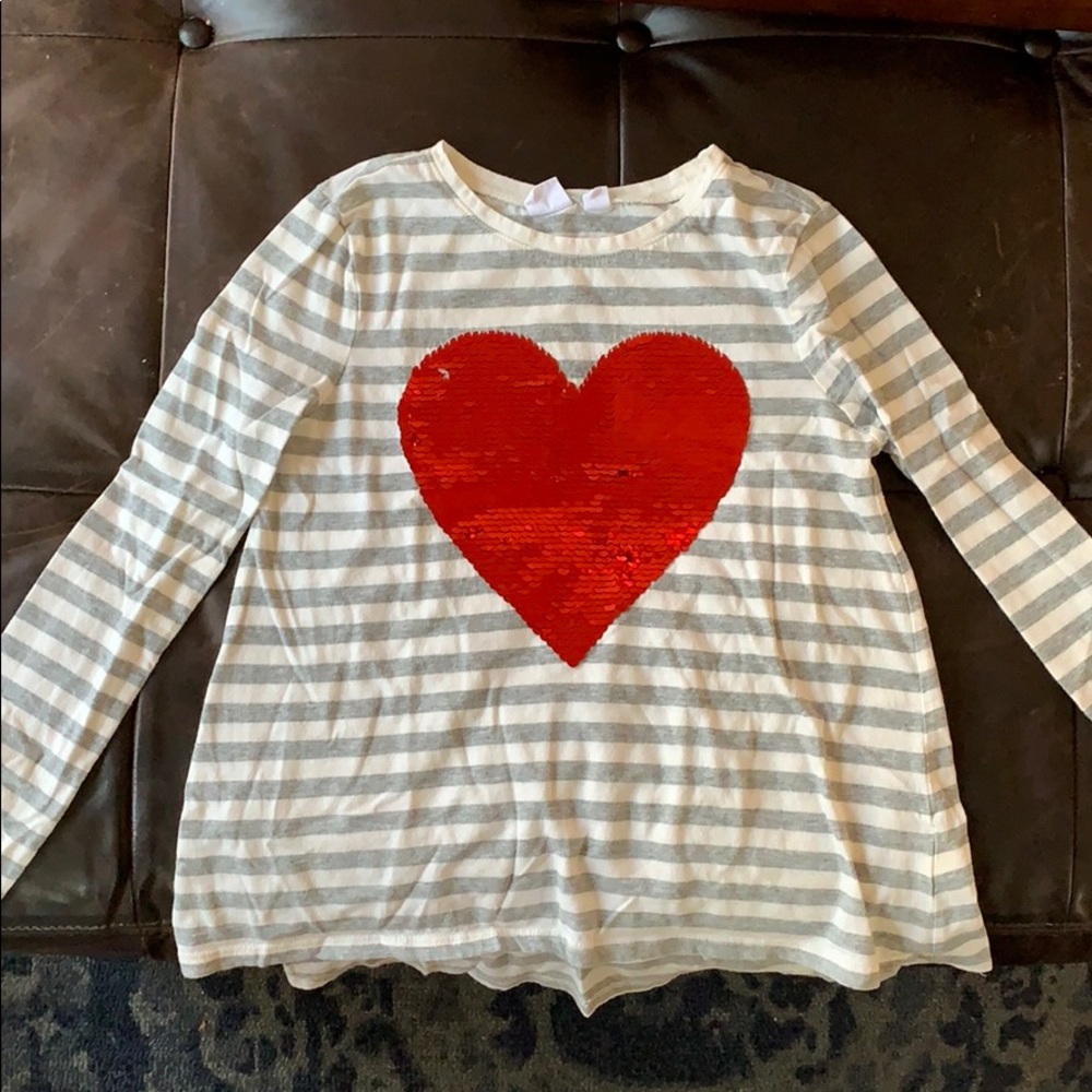 Gap Kids long sleeved flip T-shirt